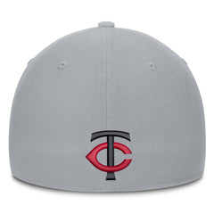 Minnesota Twins Nike Primetime Rise Dri-FIT Flex Hat - Gray Hats