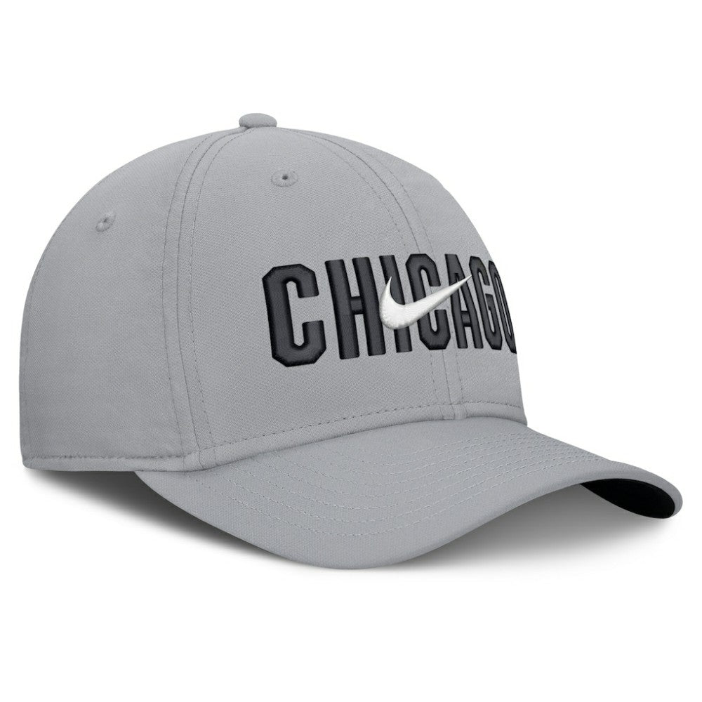 Chicago White Sox Nike Primetime Rise Dri-FIT Flex Hat - Gray Hats