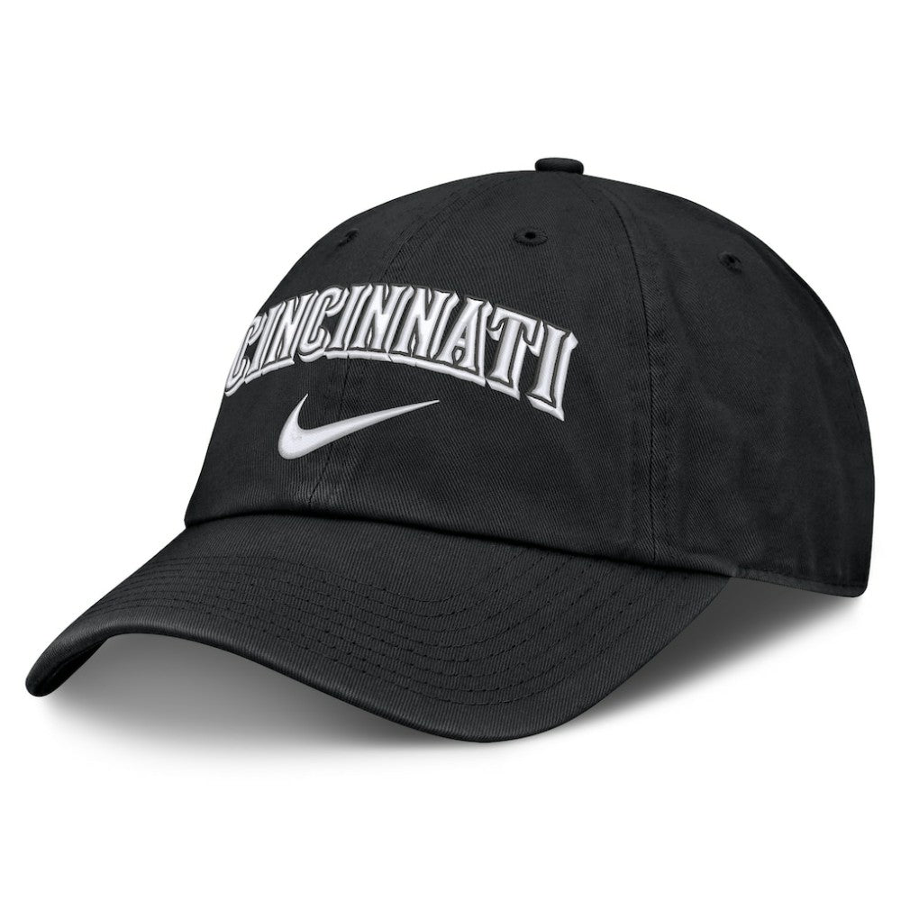 Cincinnati Reds Nike Primetime Club Adjustable Hat - Black Hats