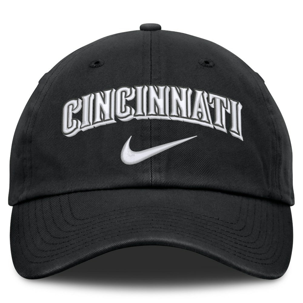 Cincinnati Reds Nike Primetime Club Adjustable Hat - Black Hats