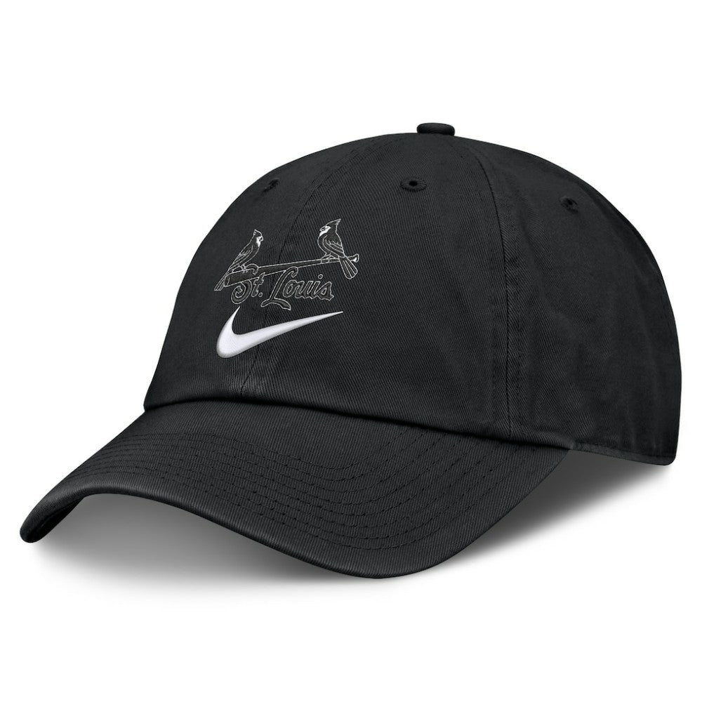 St. Louis Cardinals Nike Primetime Club Adjustable Hat - Black Hats