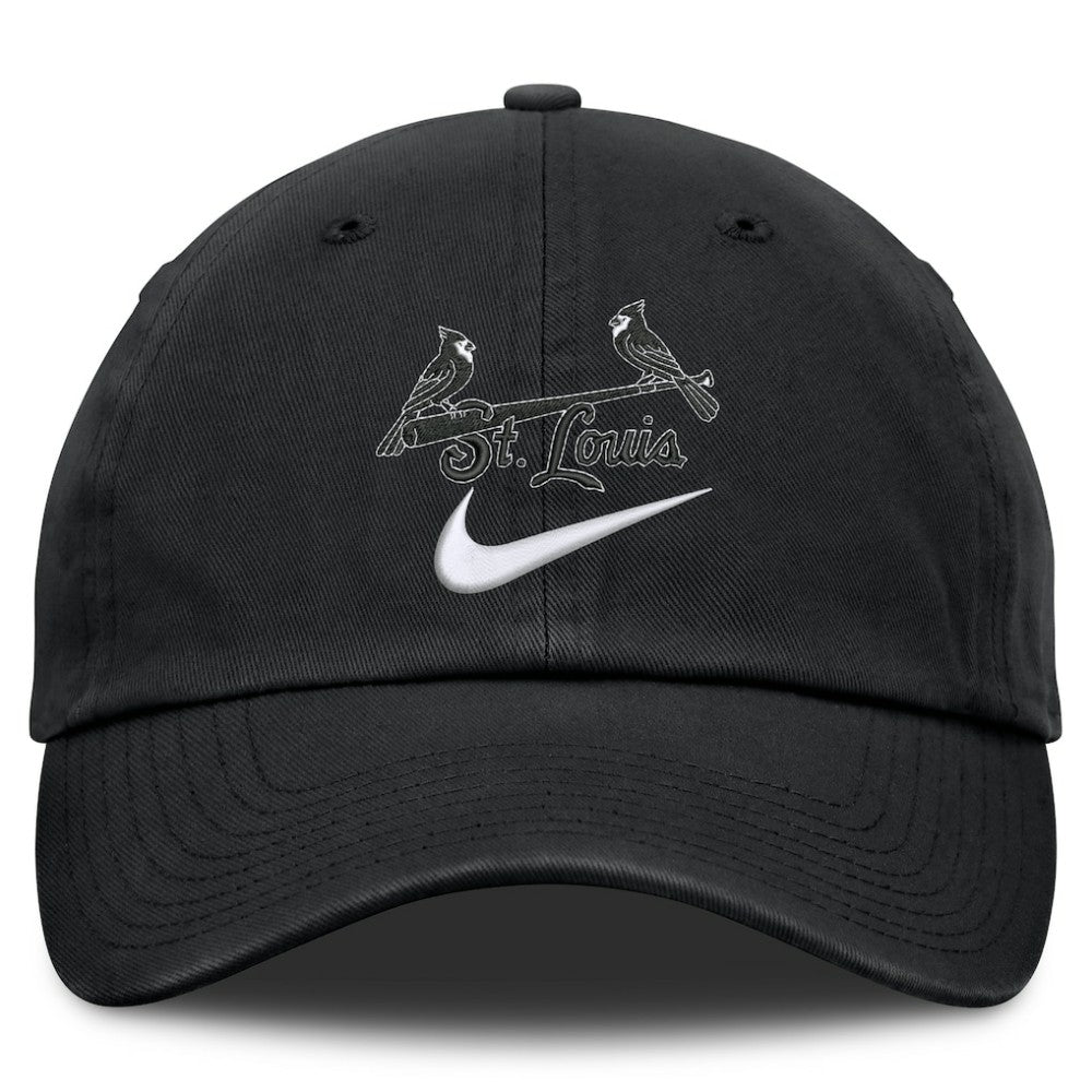St. Louis Cardinals Nike Primetime Club Adjustable Hat - Black Hats
