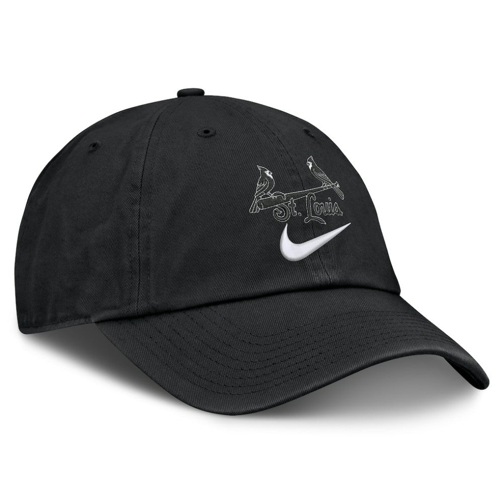 St. Louis Cardinals Nike Primetime Club Adjustable Hat - Black Hats
