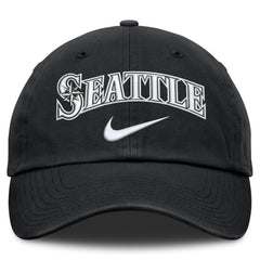 Seattle Mariners Nike Primetime Club Adjustable Hat - Black Hats