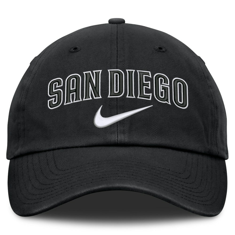 San Diego Padres Nike Primetime Club Adjustable Hat - Black Hats