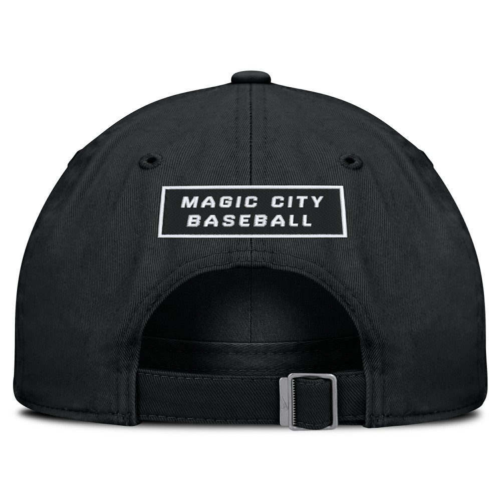 Miami Marlins Nike Primetime Club Adjustable Hat - Black Hats