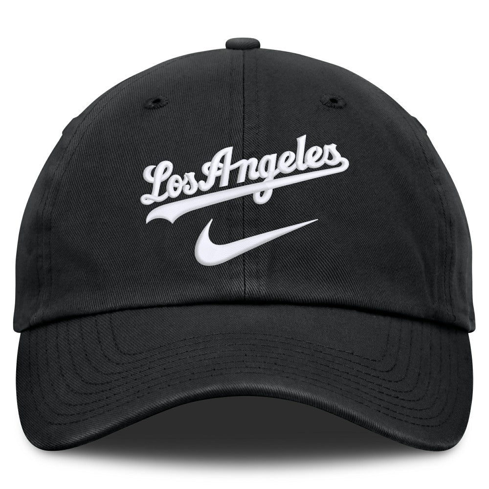 Los Angeles Dodgers Nike Primetime Club Adjustable Hat - Black Hats