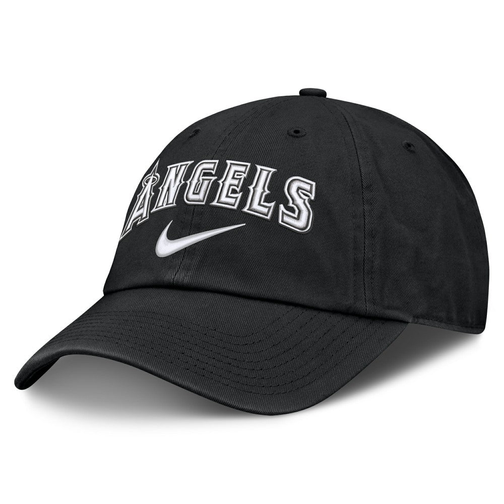 Los Angeles Angels Nike Primetime Club Adjustable Hat - Black Hats