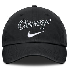 Chicago White Sox Nike Primetime Club Adjustable Hat - Black Hats