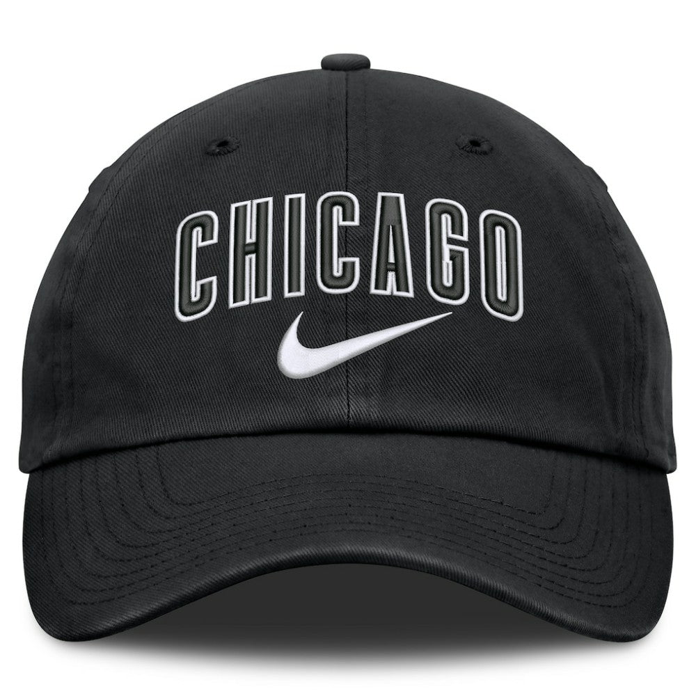 Chicago Cubs Nike Primetime Club Adjustable Hat - Black Hats