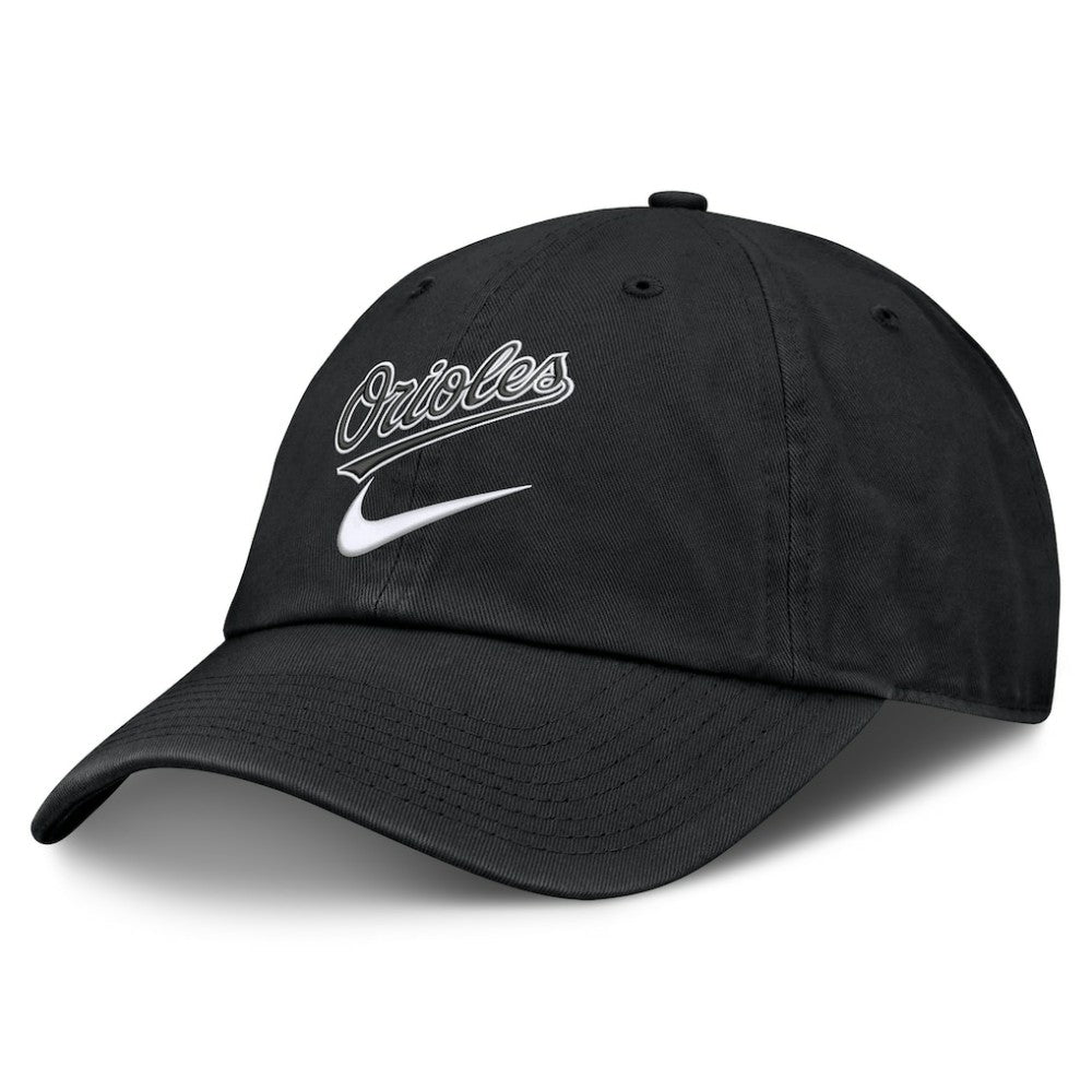 Baltimore Orioles Nike Primetime Club Adjustable Hat - Black Hats