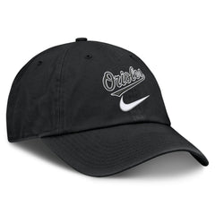 Baltimore Orioles Nike Primetime Club Adjustable Hat - Black Hats