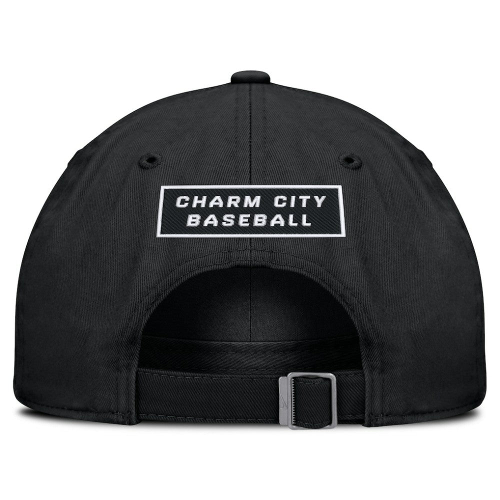Baltimore Orioles Nike Primetime Club Adjustable Hat - Black Hats