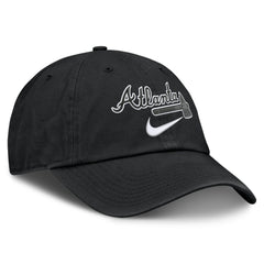 Atlanta Braves Nike Primetime Club Adjustable Hat - Black Hats
