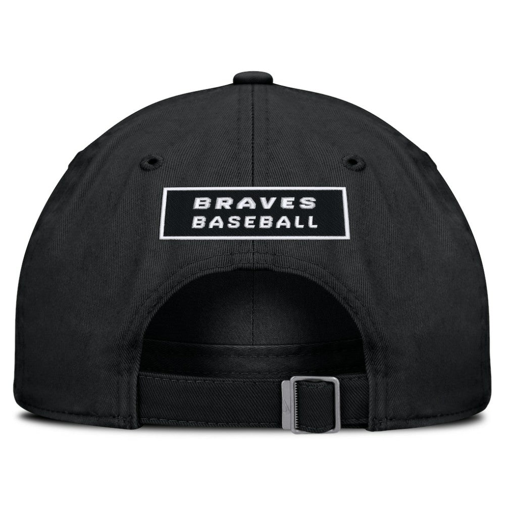 Atlanta Braves Nike Primetime Club Adjustable Hat - Black Hats