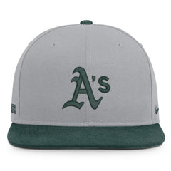 Athletics Nike Primetime Pro Dri-FIT Snapback Hat - Gray/Green Hats