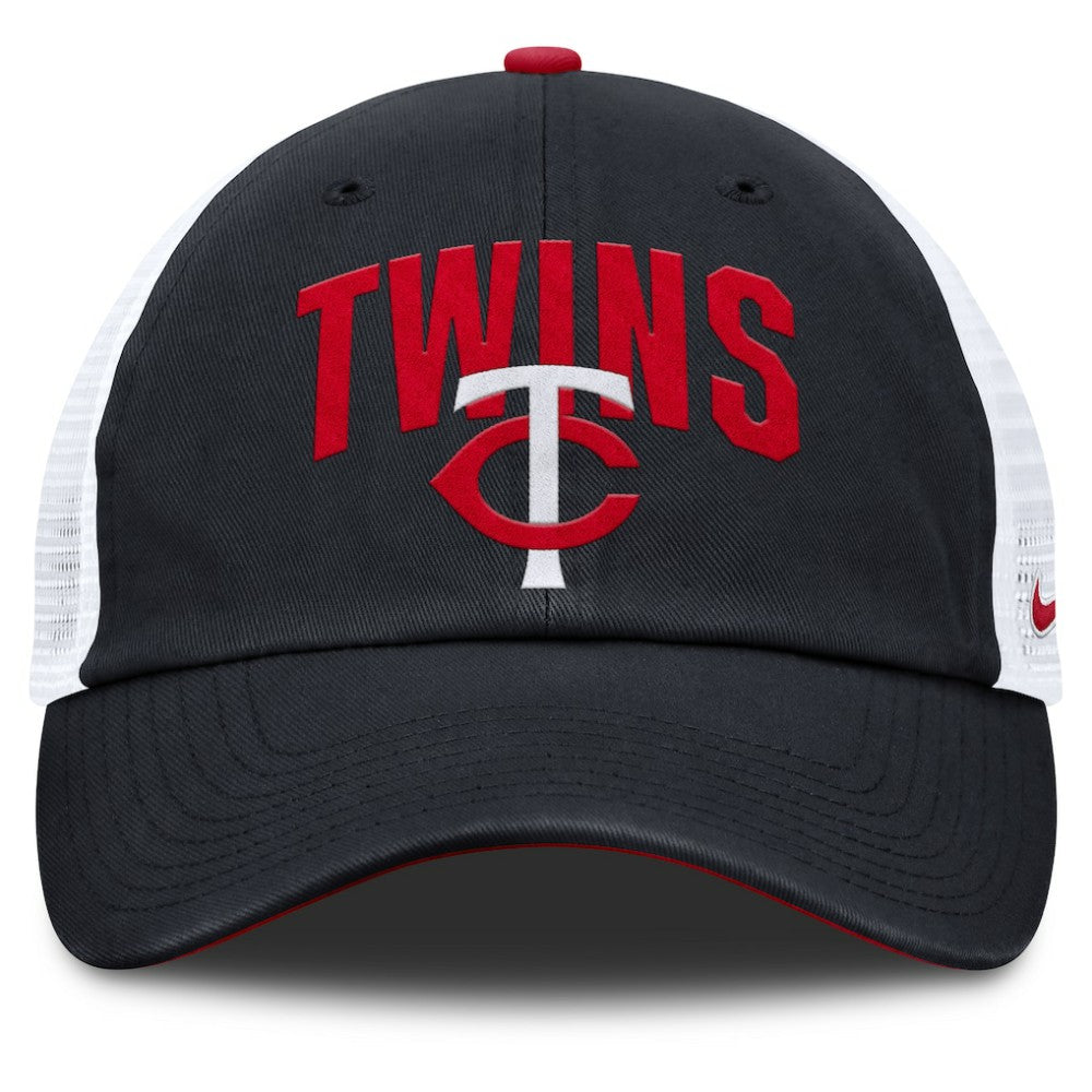 Minnesota Twins Nike Primetime Club Adjustable Trucker Hat - Navy Hats