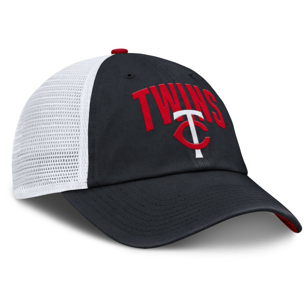Minnesota Twins Nike Primetime Club Adjustable Trucker Hat - Navy Hats
