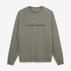 St. Louis Cardinals Nike Statement Primary Raglan Dri-FIT Sweatshirt - Olive Sweatshirts
