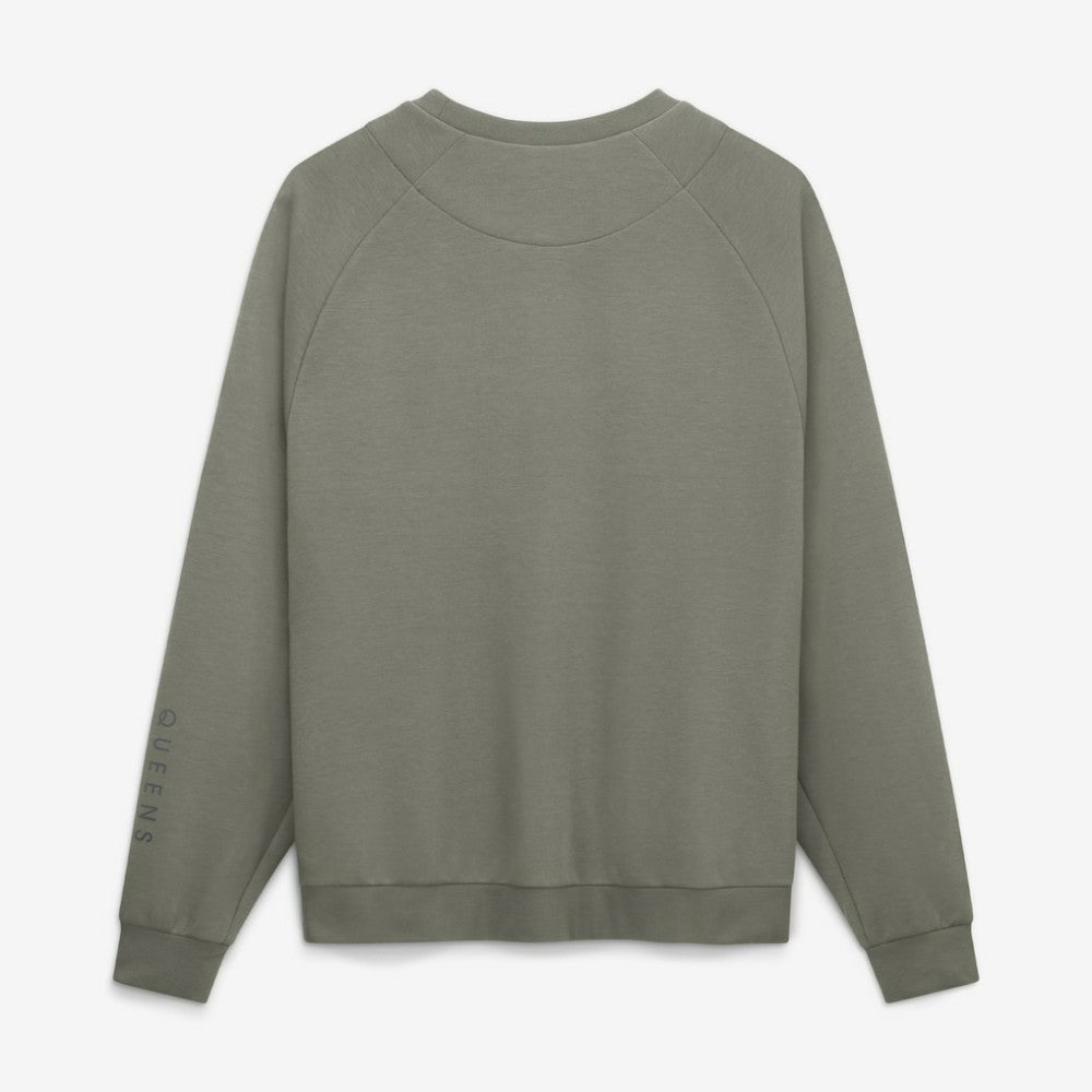 New York Mets Nike Statement Primary Raglan Dri-FIT Sweatshirt - Olive Sweatshirts