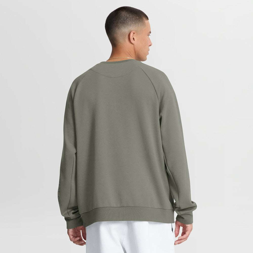 Los Angeles Dodgers Nike Statement Primary Raglan Dri-FIT Sweatshirt - Olive Sweatshirts