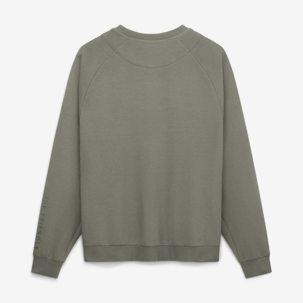 Chicago Cubs Nike Statement Primary Raglan Dri-FIT Sweatshirt - Olive Sweatshirts