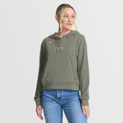 Atlanta Braves Nike Women's One Tri-Blend Dri-FIT Hoodie - Olive Hoodies