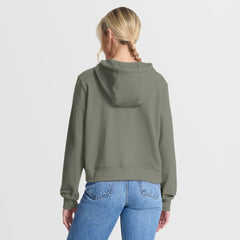 Atlanta Braves Nike Women's One Tri-Blend Dri-FIT Hoodie - Olive Hoodies