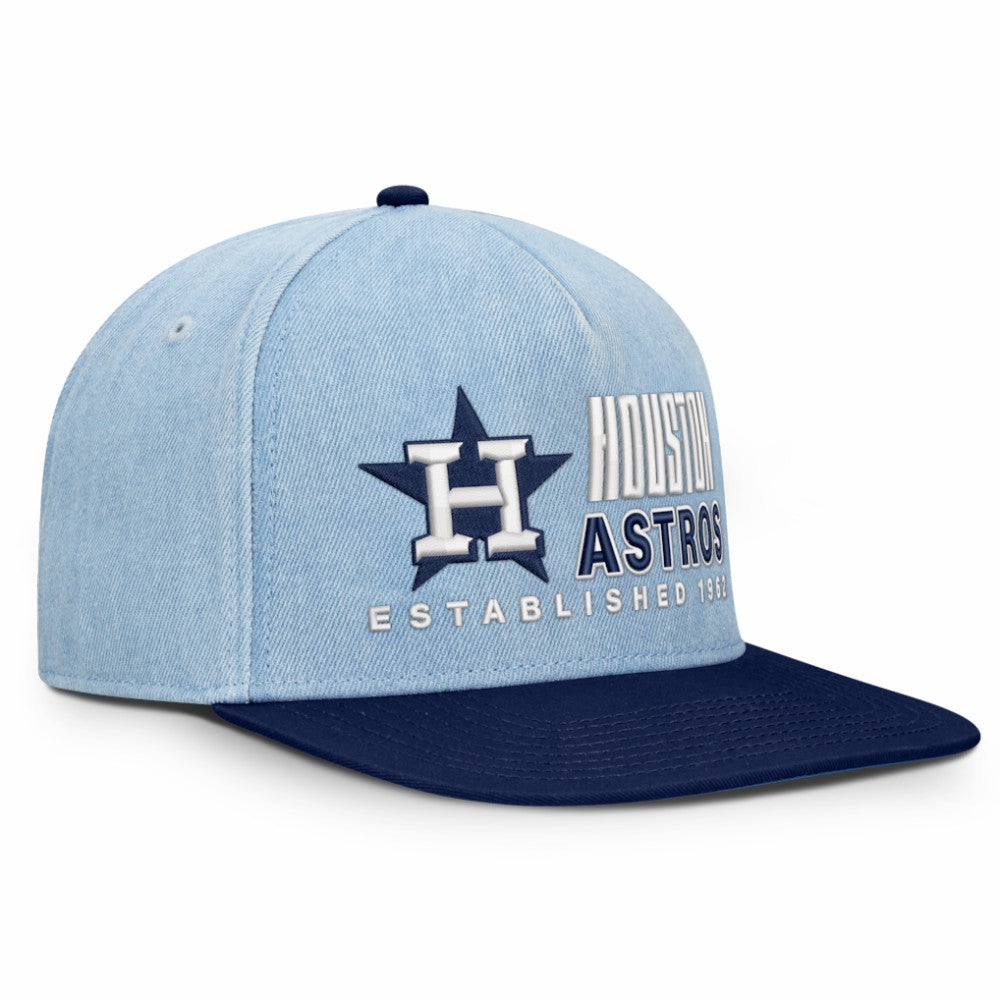 Houston Astros Fanatics Twinbill Snapback Hat - Denim Hats