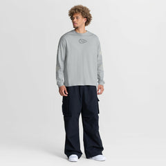 Kansas City Chiefs Oversized Type Play Long Sleeve T-Shirt Gray