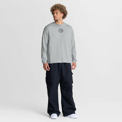 Pittsburgh Steelers Oversized Type Play Long Sleeve T-Shirt Gray