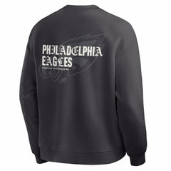 Philadelphia Eagles Oversized Type Play Multi Sweatshirt Black