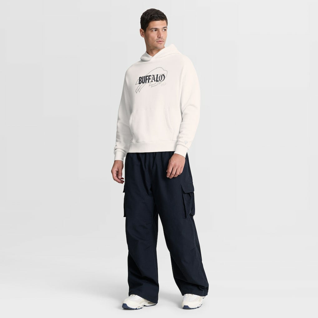 Buffalo Bills Oversized Type Play Location Hoodie Cream