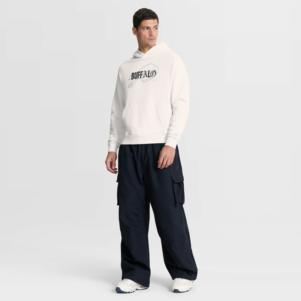 Buffalo Bills Oversized Type Play Location Hoodie Cream
