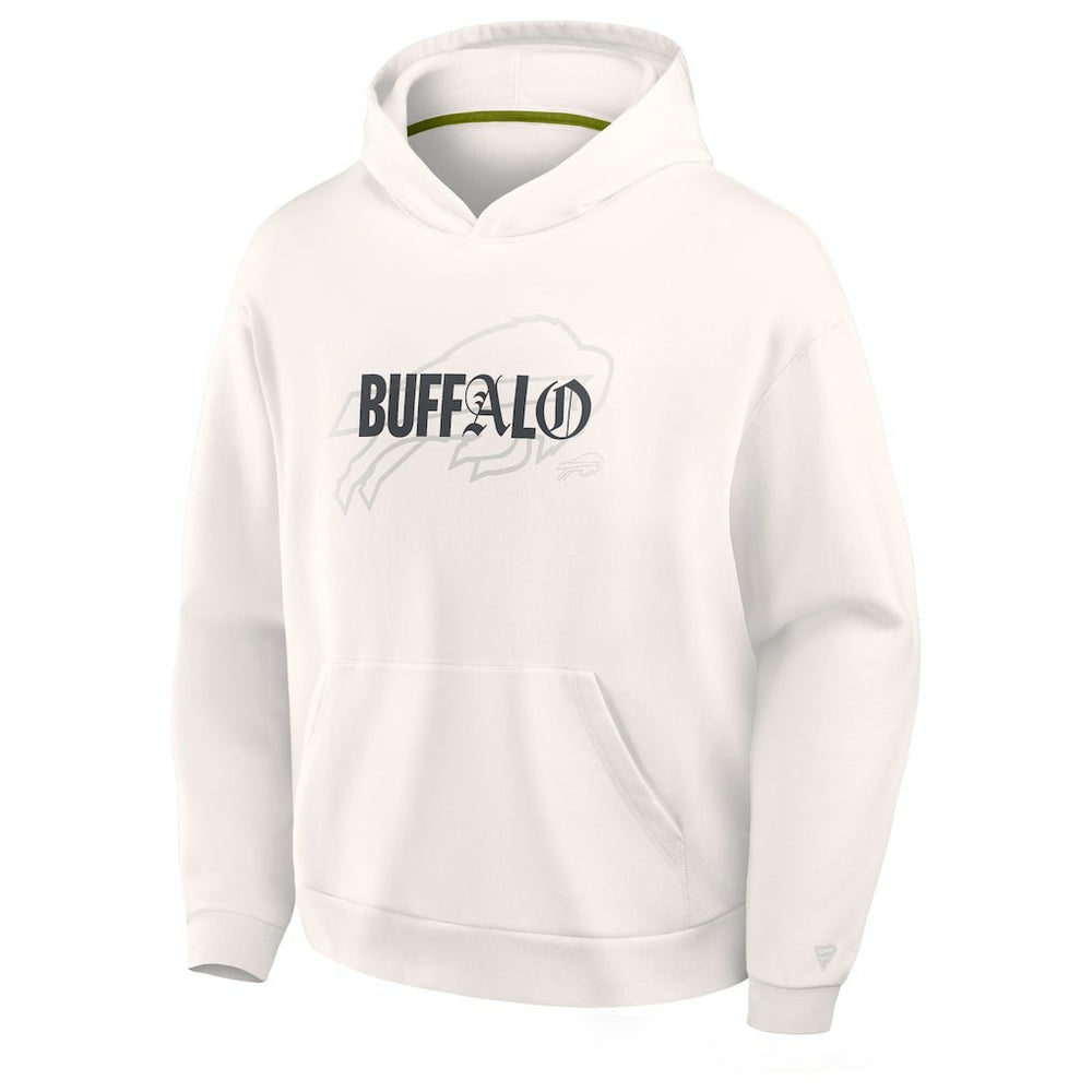 Buffalo Bills Oversized Type Play Location Hoodie Cream