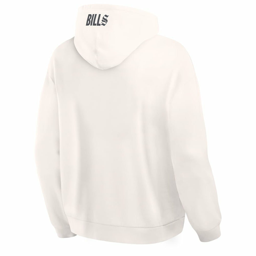 Buffalo Bills Oversized Type Play Location Hoodie Cream