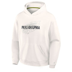 Philadelphia Eagles Oversized Type Play Location Hoodie Cream
