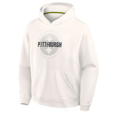 Pittsburgh Steelers Oversized Type Play Location Hoodie Cream