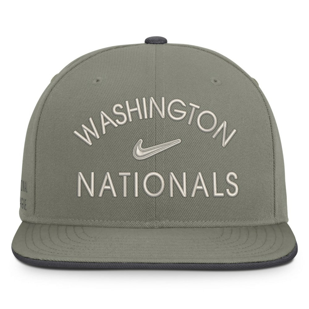 Washington Nationals Nike Pro Dri-FIT Snapback Hat - Olive Hats