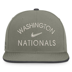 Washington Nationals Nike Pro Dri-FIT Snapback Hat - Olive Hats