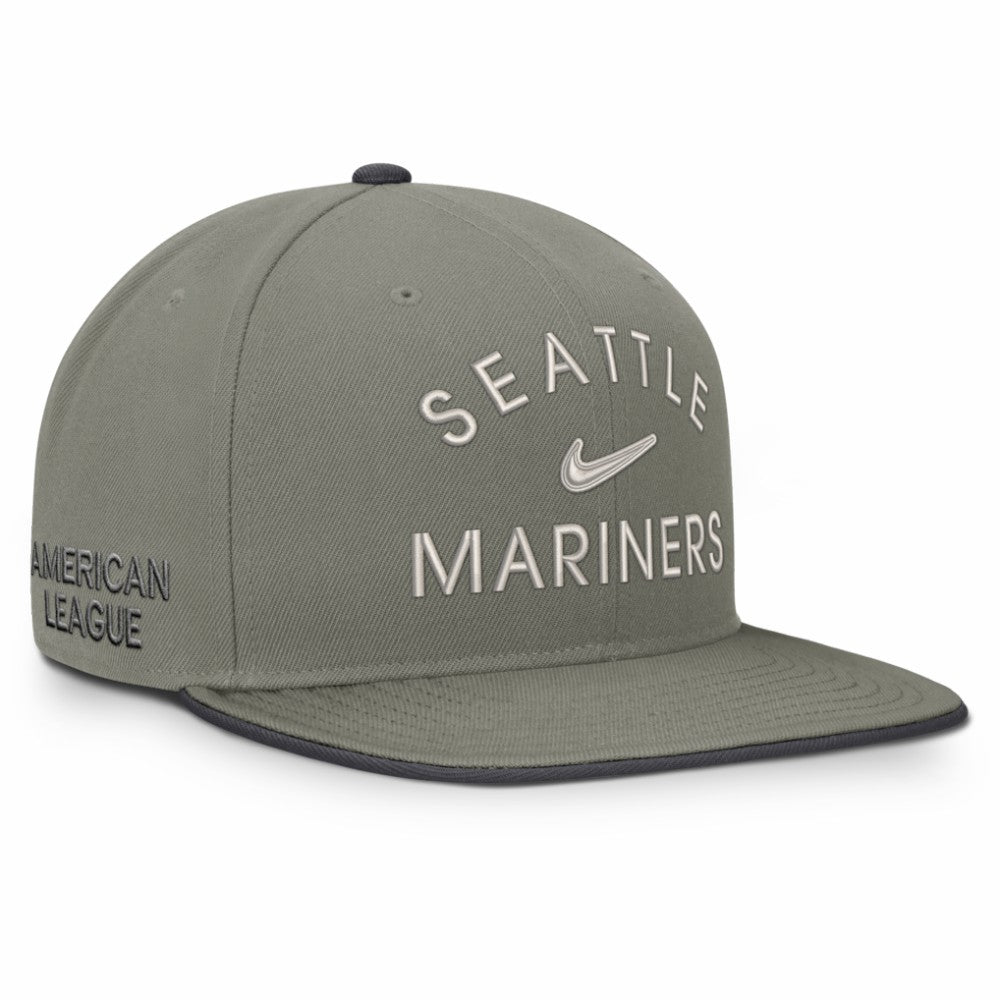Seattle Mariners Nike Pro Dri-FIT Snapback Hat - Olive Hats