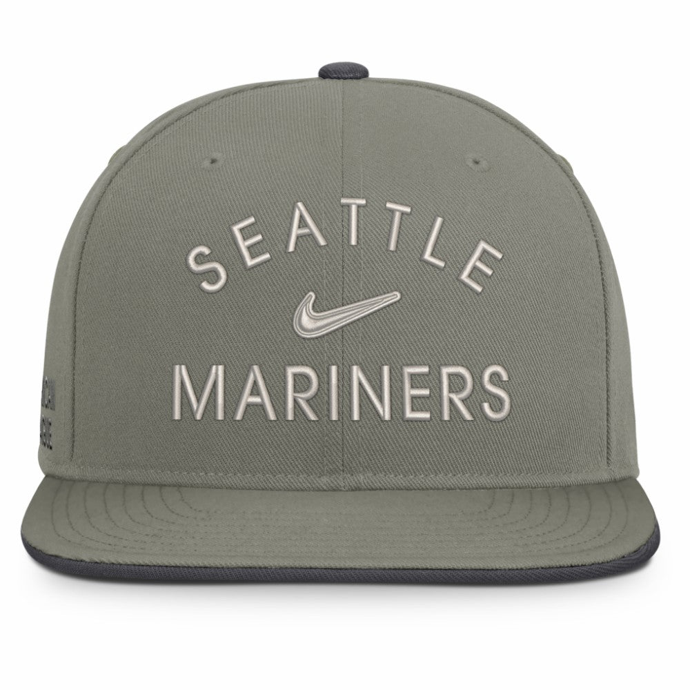 Seattle Mariners Nike Pro Dri-FIT Snapback Hat - Olive Hats