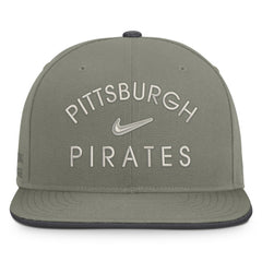 Pittsburgh Pirates Nike Pro Dri-FIT Snapback Hat - Olive Hats