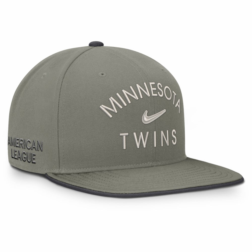 Minnesota Twins Nike Pro Dri-FIT Snapback Hat - Olive Hats