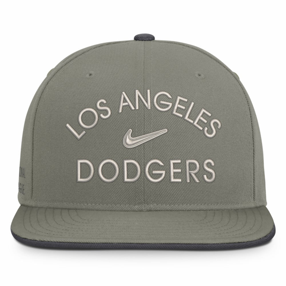 Los Angeles Dodgers Nike Pro Dri-FIT Snapback Hat - Olive Hats