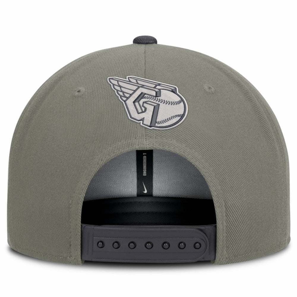 Cleveland Guardians Nike Pro Dri-FIT Snapback Hat - Olive Hats