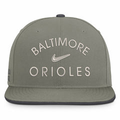 Baltimore Orioles Nike Pro Dri-FIT Snapback Hat - Olive Hats