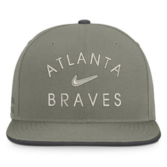 Atlanta Braves Nike Pro Dri-FIT Snapback Hat - Olive Hats