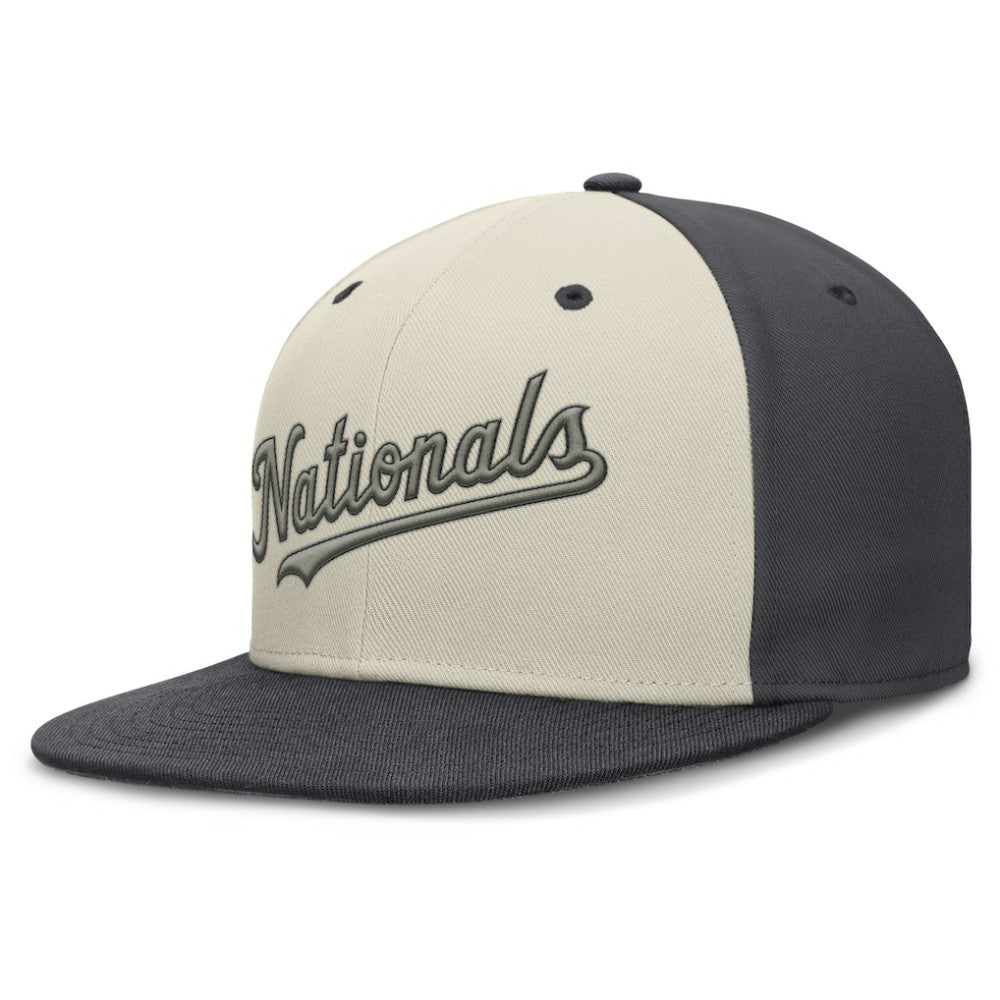 Washington Nationals Nike Dri-FIT True Fitted Hat - Cream Hats