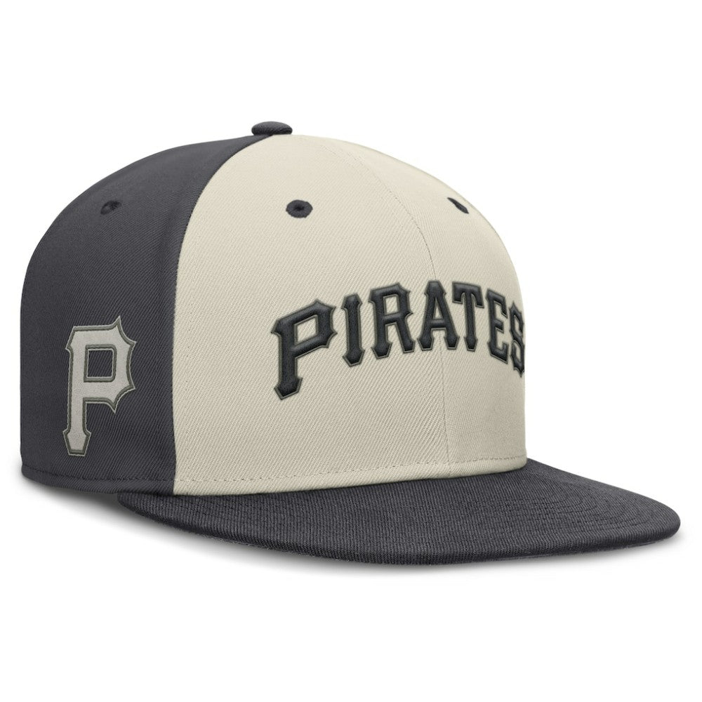 Pittsburgh Pirates Nike Dri-FIT True Fitted Hat - Cream Hats